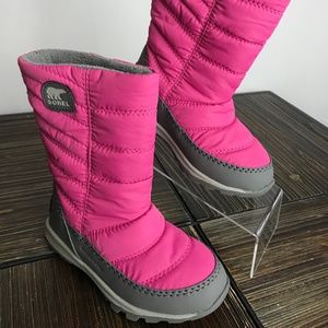 Sorel Youth Whitney Pink Ice / Quarry Winter Boot
